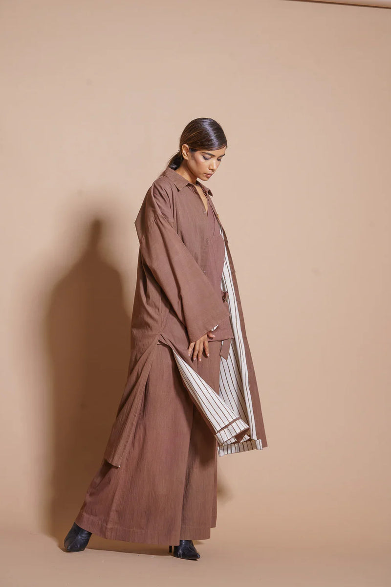 Butter Jacket cotton matty jackets and overlays by Stoique in terracotta for women Worldwide
