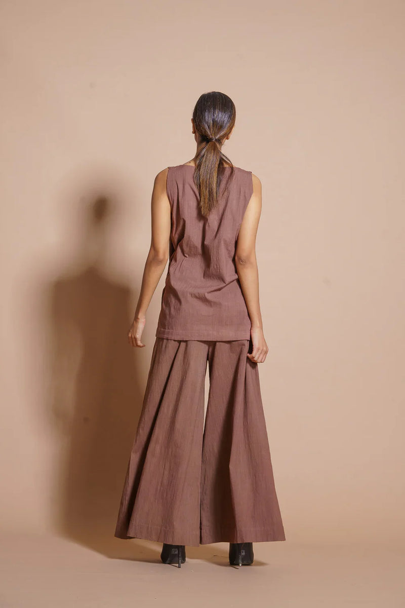 Butter Top cotton matty tops and shirts by Stoique in terracotta for women Worldwide