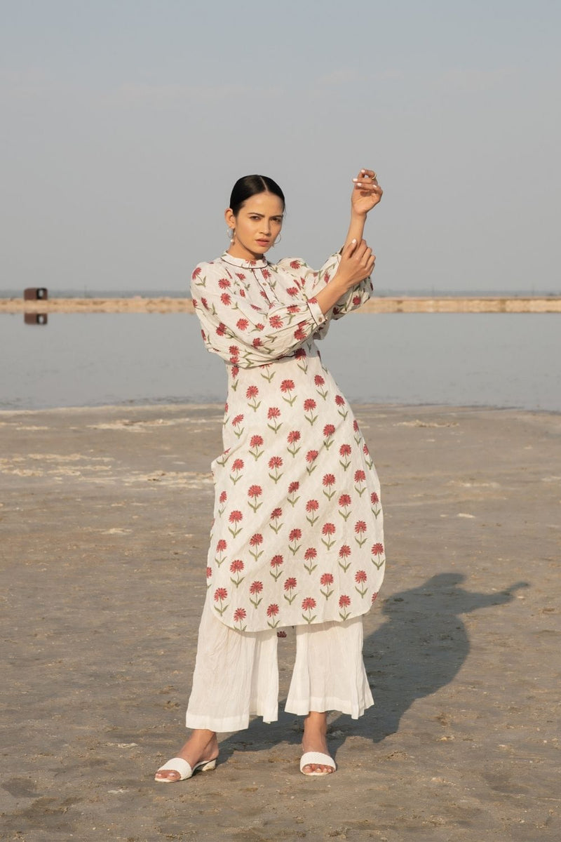 Carnations Kurta Set Kurta Sets by Marche for women Worldwide