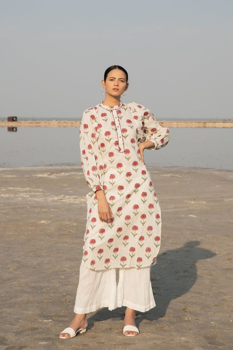 Carnations Kurta Set Kurta Sets by Marche for women Worldwide