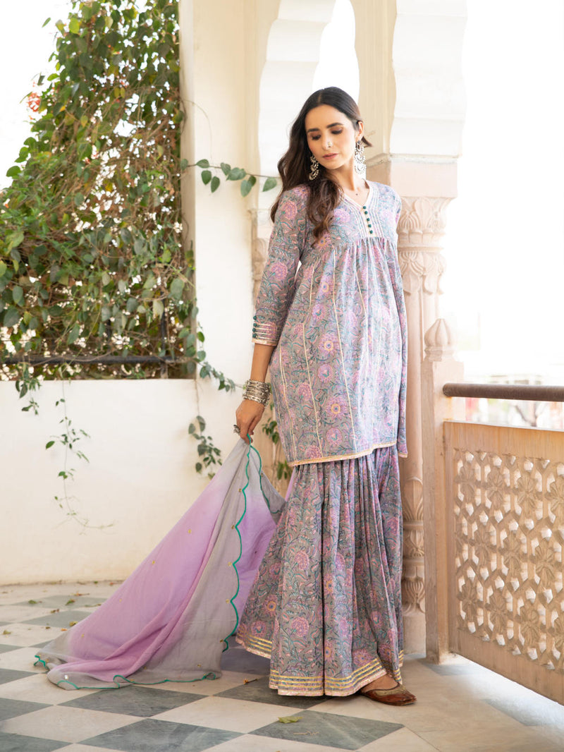 Chaand inaayat badli Kurta Sets by Maison Shefali for women Worldwide