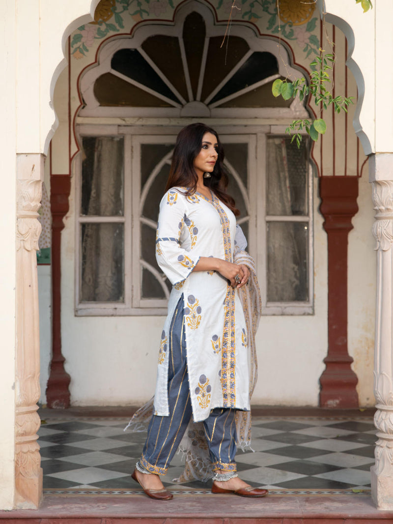 Chaand Sahar Ambar Salwar Set by Maison Shefali for women Worldwide