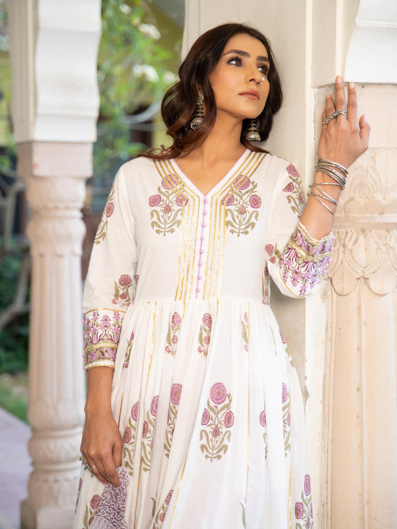 Chaand tahira Firoza Kurta Sets by Maison Shefali for women Worldwide