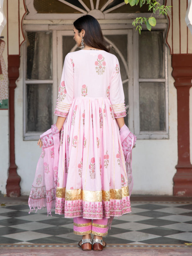 Chaand Tahira Gulaabi Kurta Sets by Maison Shefali for women Worldwide