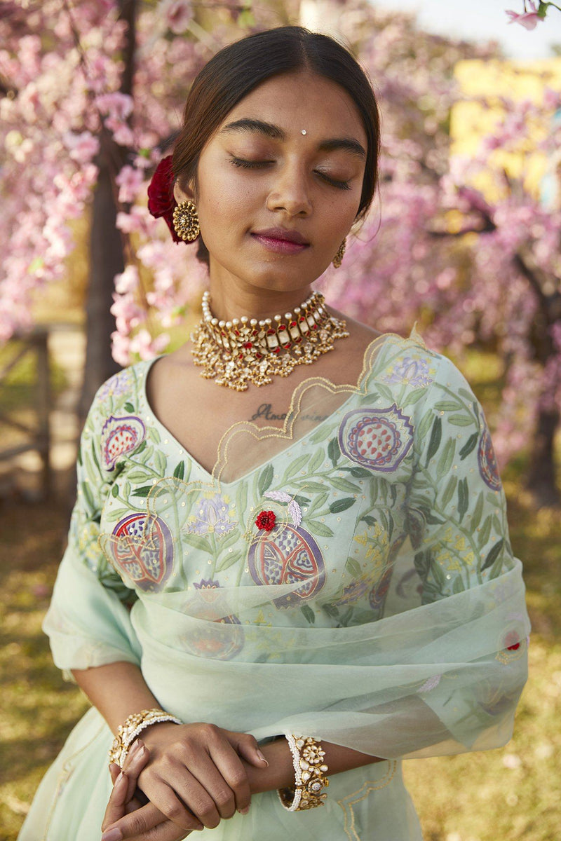 CHAANDANI ORGANZA SILK SARI silk by JodiLife for women Worldwide