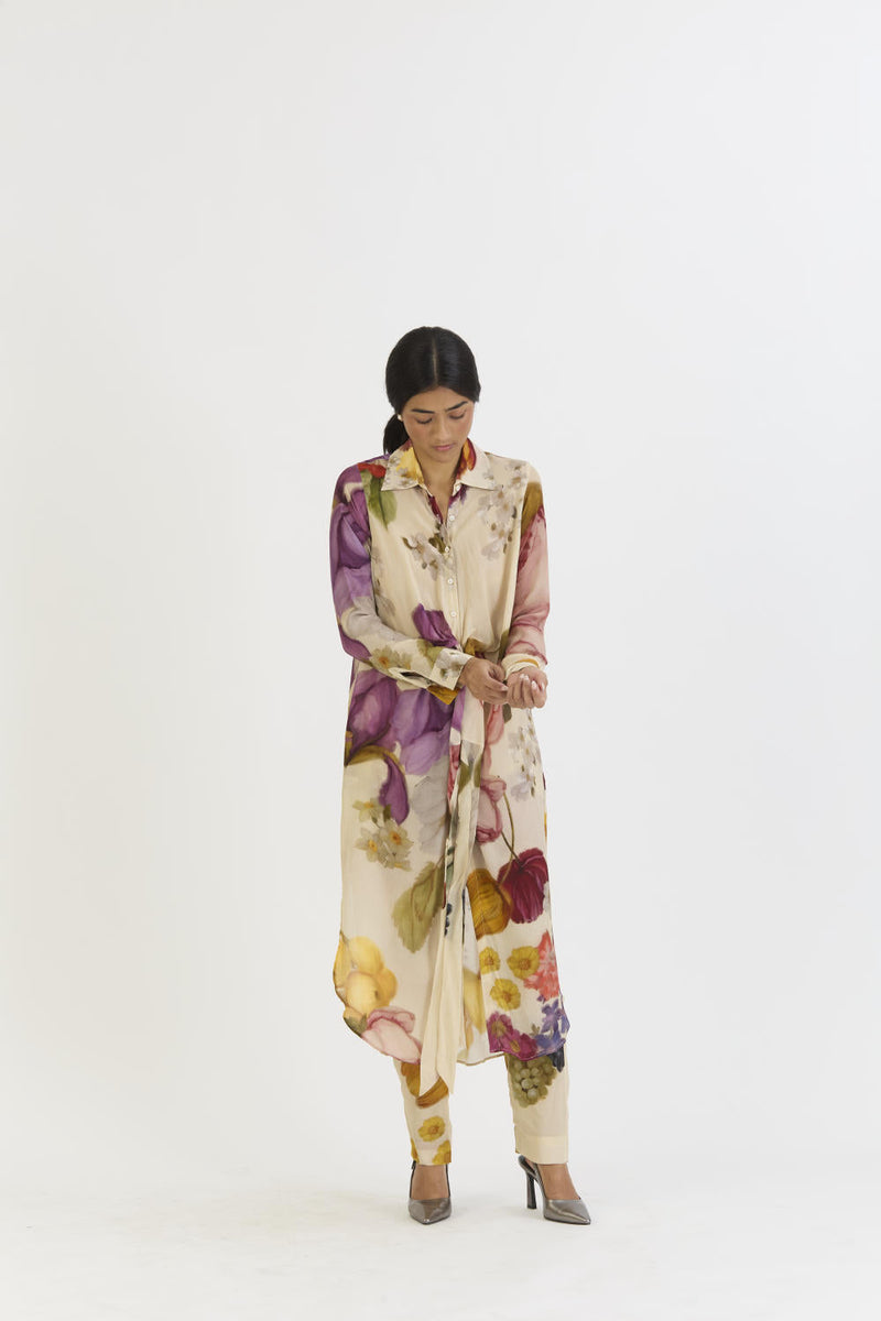 CHERIMOYA WRAP SET by Yam in white color for women Worldwide