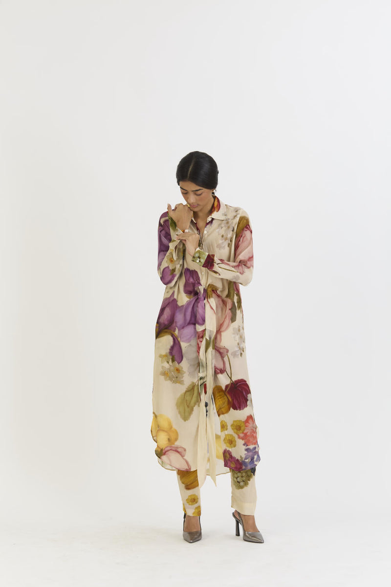 CHERIMOYA WRAP SET by Yam in white color for women Worldwide