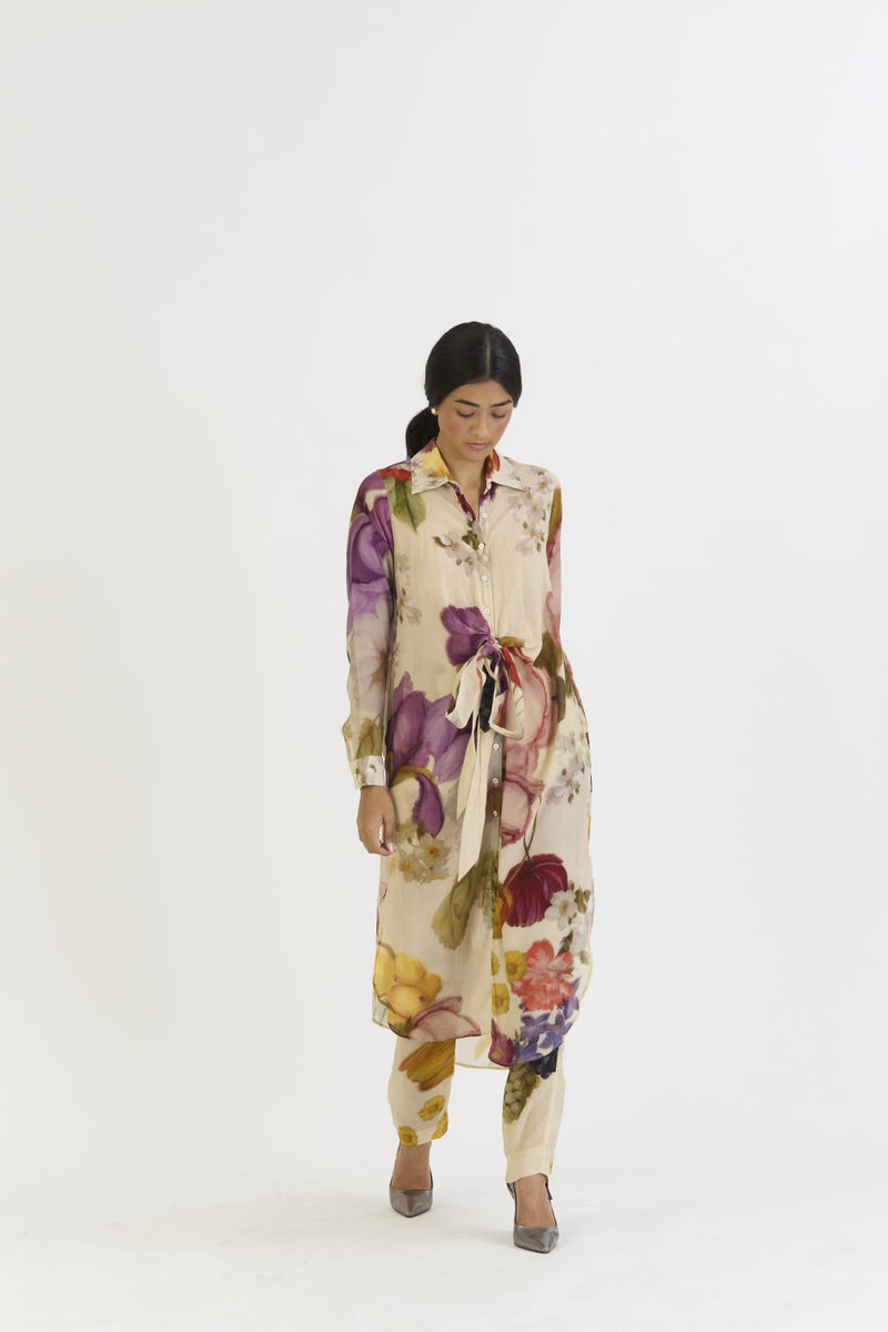 CHERIMOYA WRAP SET by Yam in white color for women Worldwide