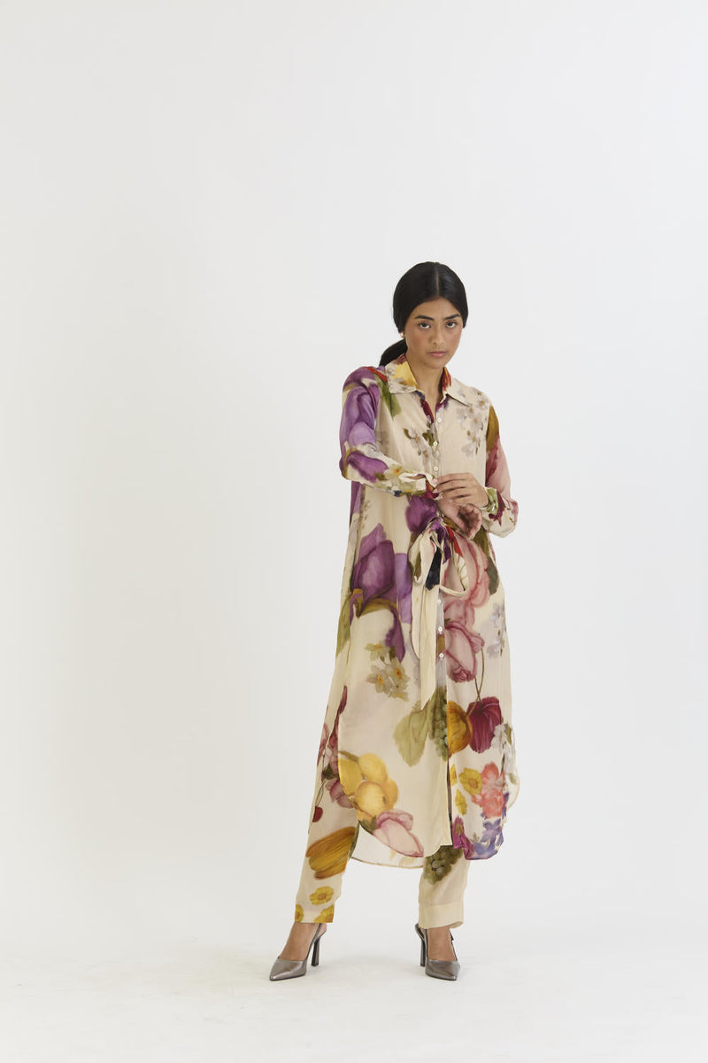 CHERIMOYA WRAP SET by Yam in white color for women Worldwide