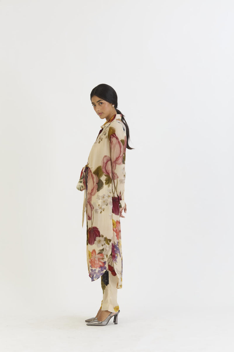 CHERIMOYA WRAP SET by Yam in white color for women Worldwide