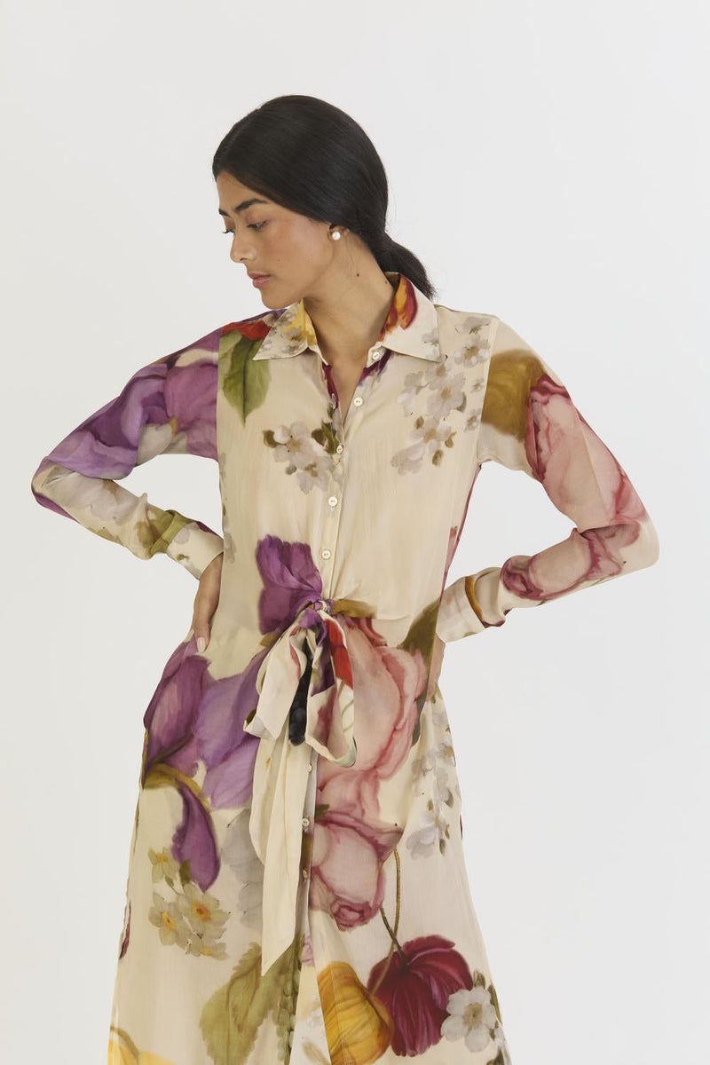 CHERIMOYA WRAP SET by Yam in white color for women Worldwide