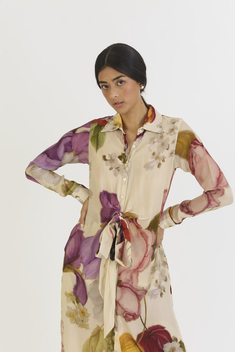CHERIMOYA WRAP SET by Yam in white color for women Worldwide