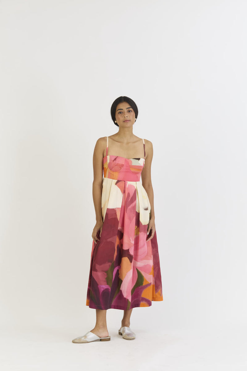 CHERRY BRALETTE DRESS satin by Yam in multi color for women Worldwide