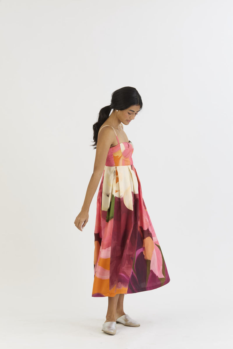CHERRY BRALETTE DRESS satin by Yam in multi color for women Worldwide