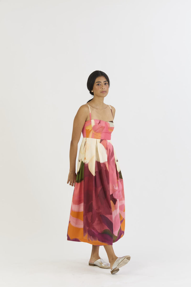 CHERRY BRALETTE DRESS satin by Yam in multi color for women Worldwide