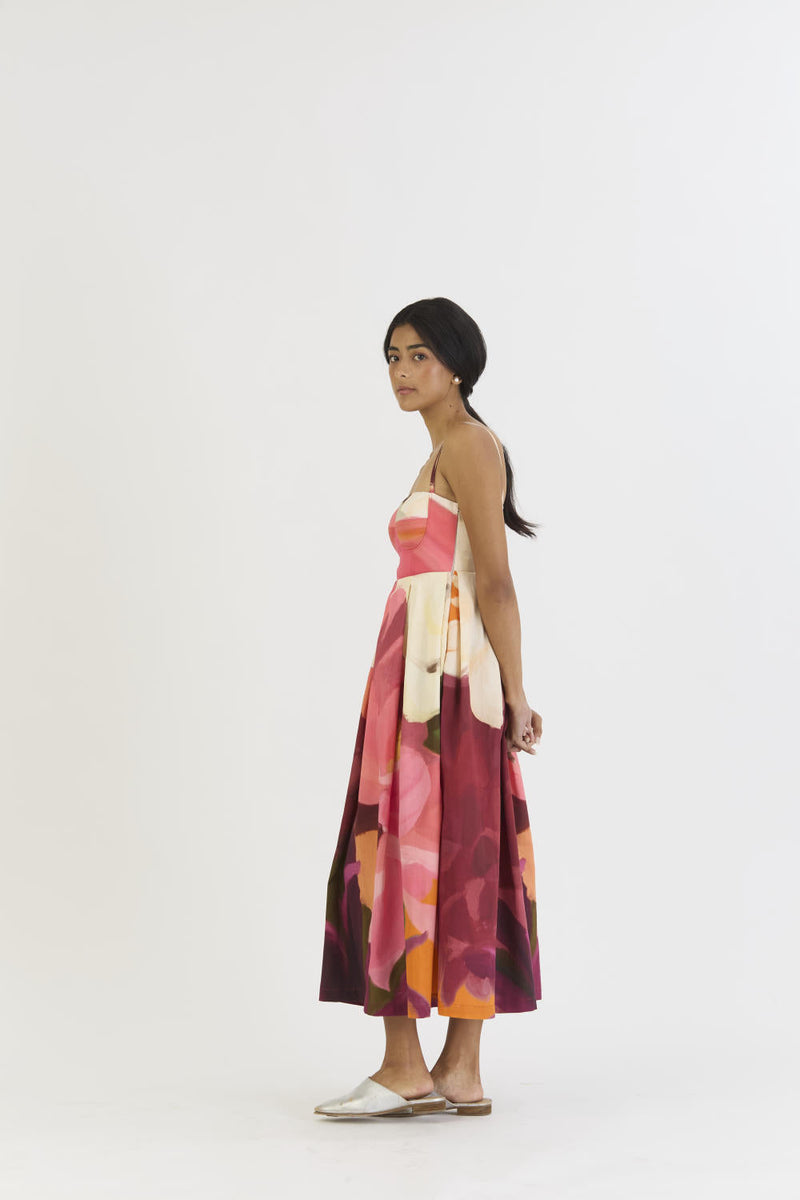 CHERRY BRALETTE DRESS satin by Yam in multi color for women Worldwide