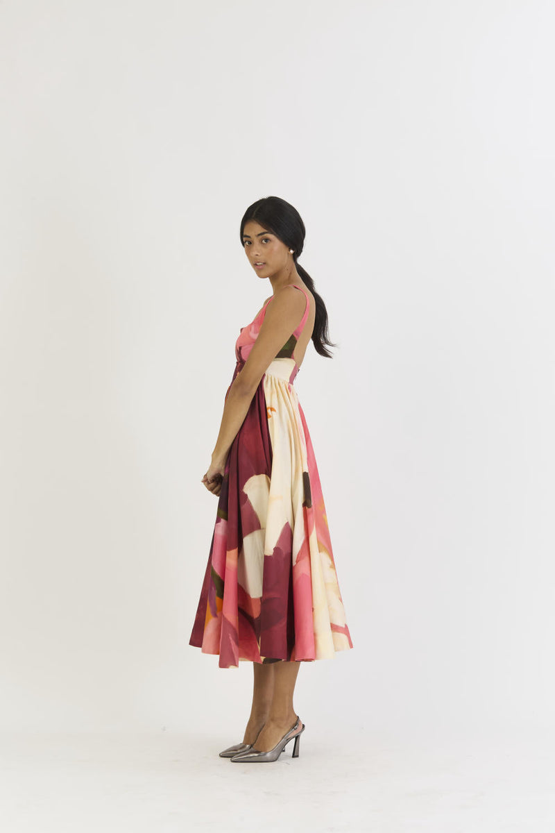 CHERRY DRESS satin by Yam in multi color for women Worldwide