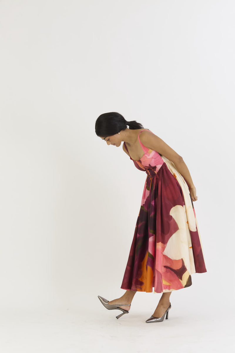 CHERRY DRESS satin by Yam in multi color for women Worldwide
