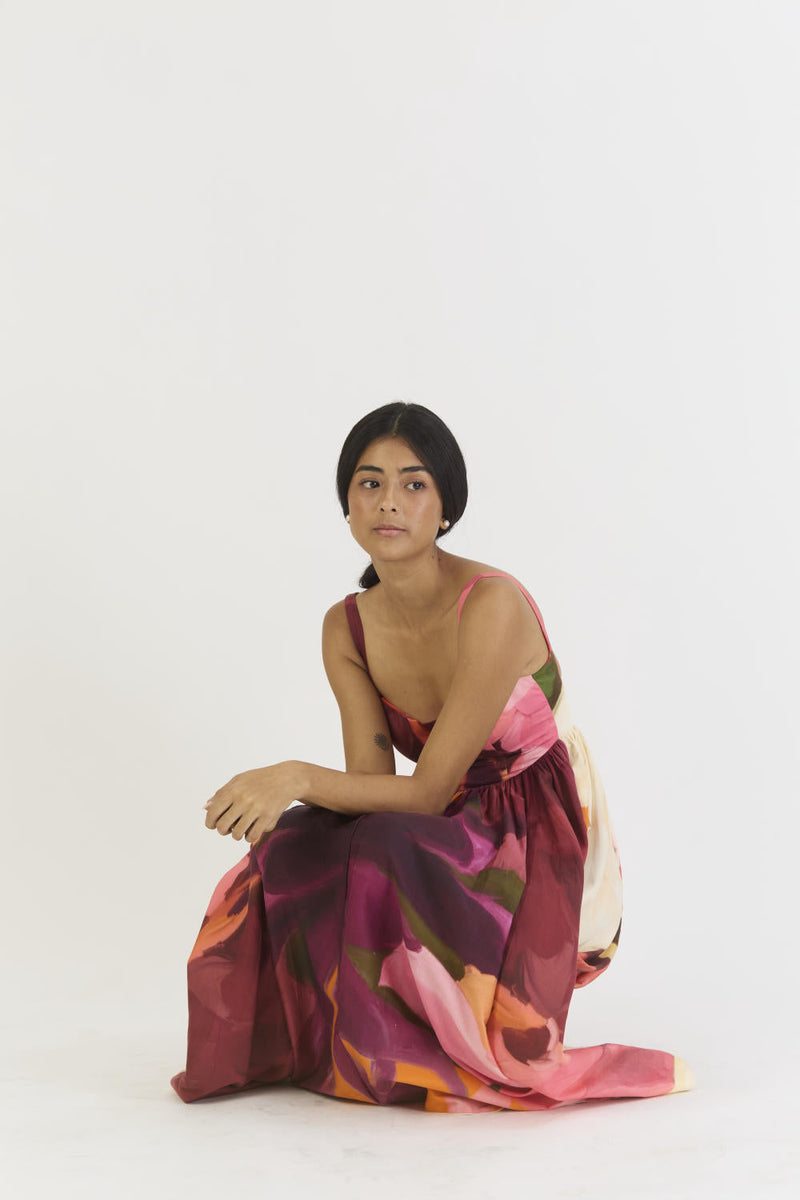 CHERRY DRESS satin by Yam in multi color for women Worldwide