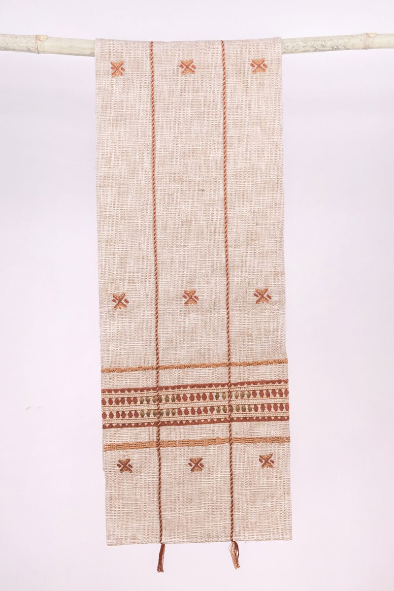 Chestnut Table Runner linen by Gado Living for Worldwide