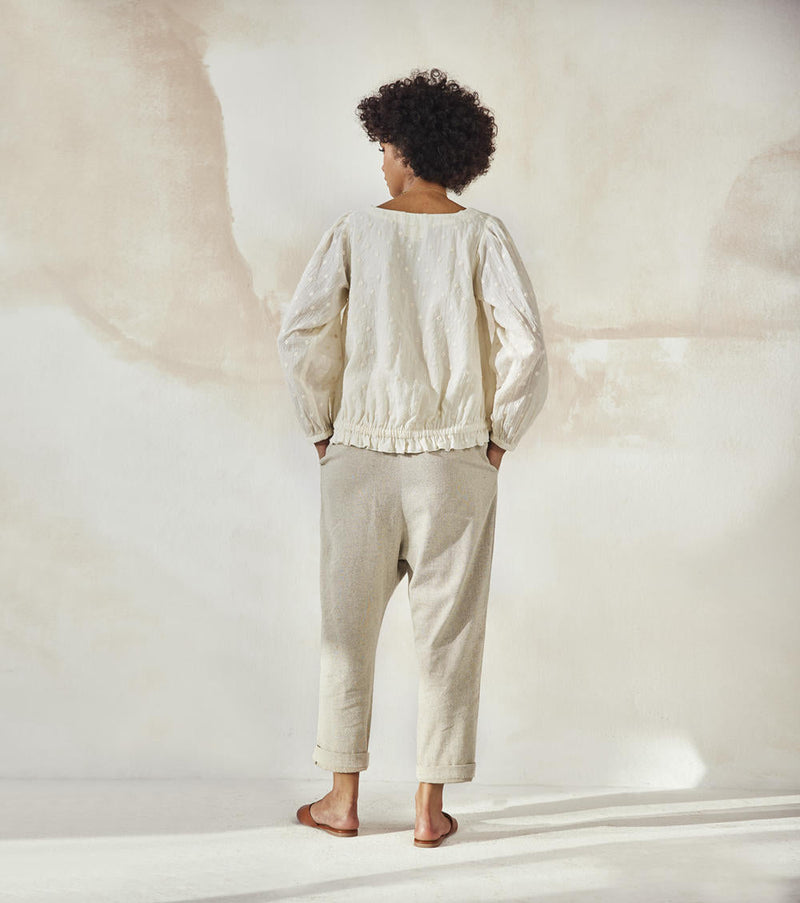 Cloud Candy Top Top & Tunics by Khara Kapas in white for women Worldwide