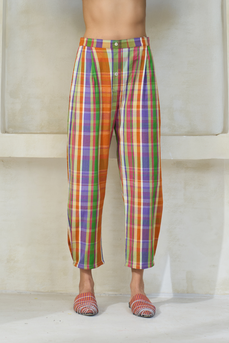 Coco Pant cotton by SWATTI KAPOOR in multi color for women Worldwide