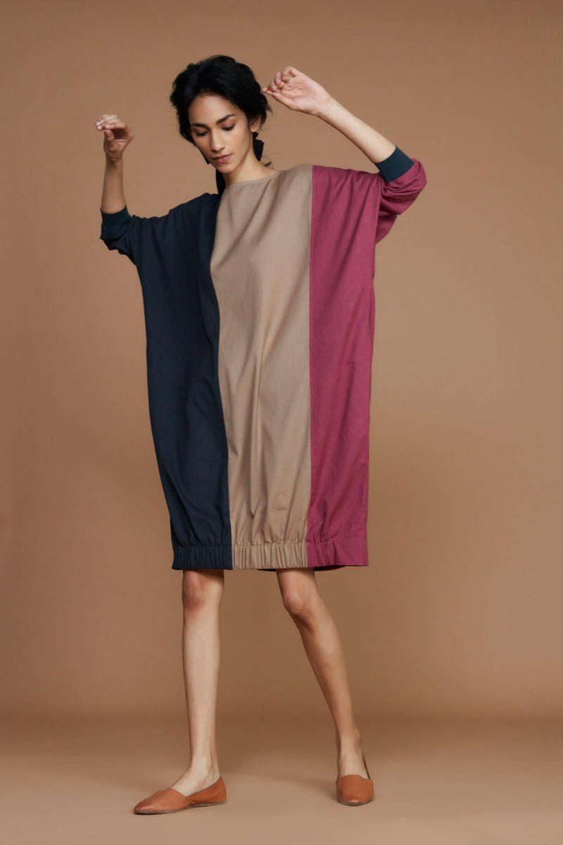 Color Block Shift Dress Dress by Mati for women Worldwide