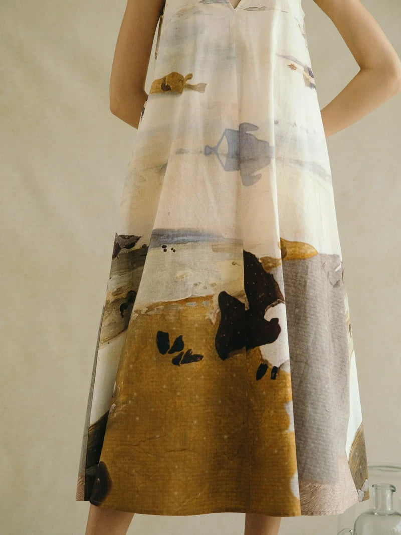 Ravine Dress - Meadow Print poplin by CORD for women Worldwide