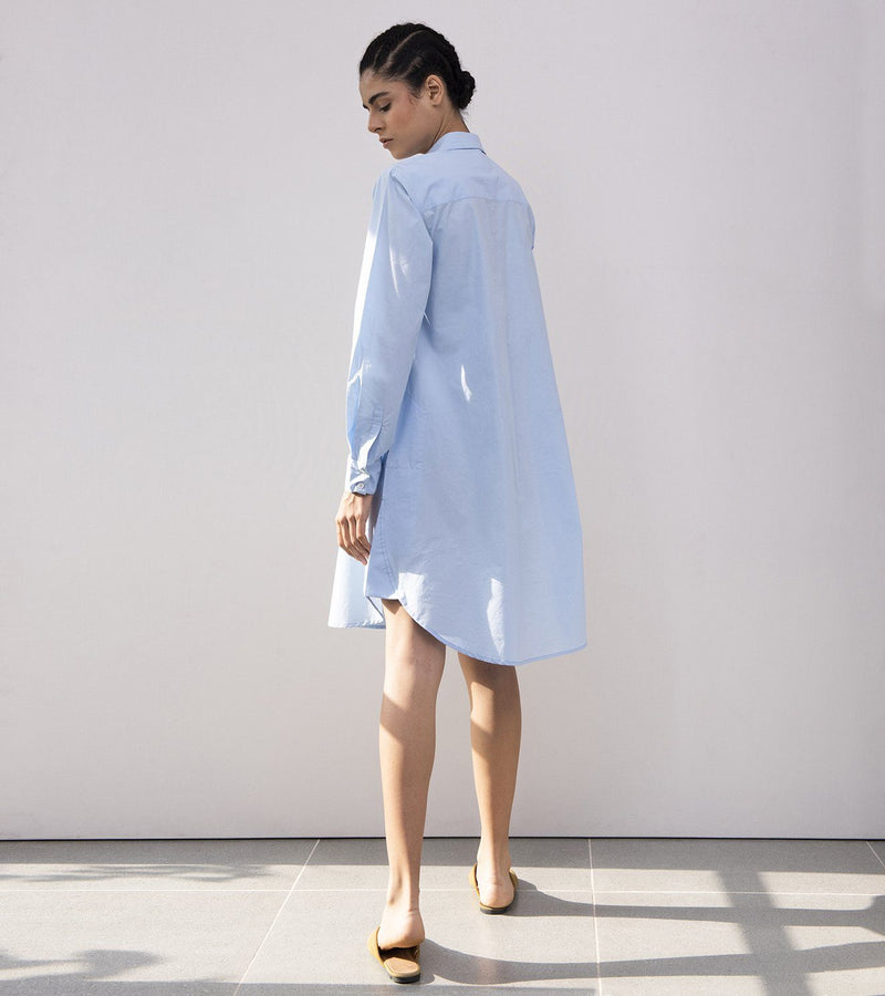 Cornflower A-Line Dress Dress by Khara Kapas for women Worldwide
