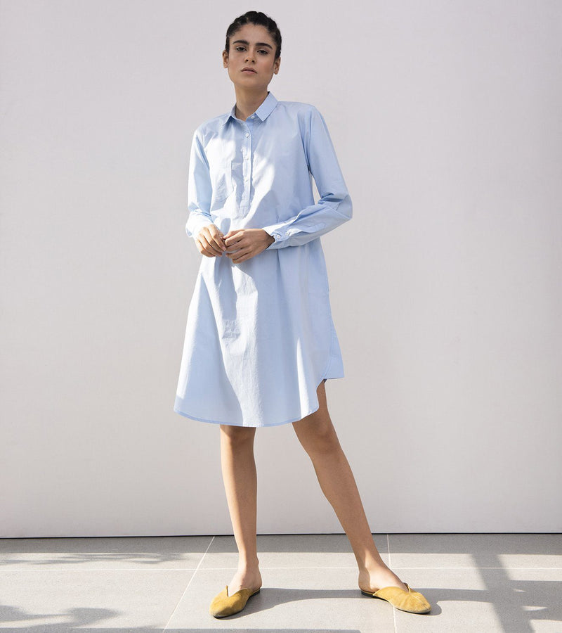 Cornflower A-Line Dress Dress by Khara Kapas for women Worldwide