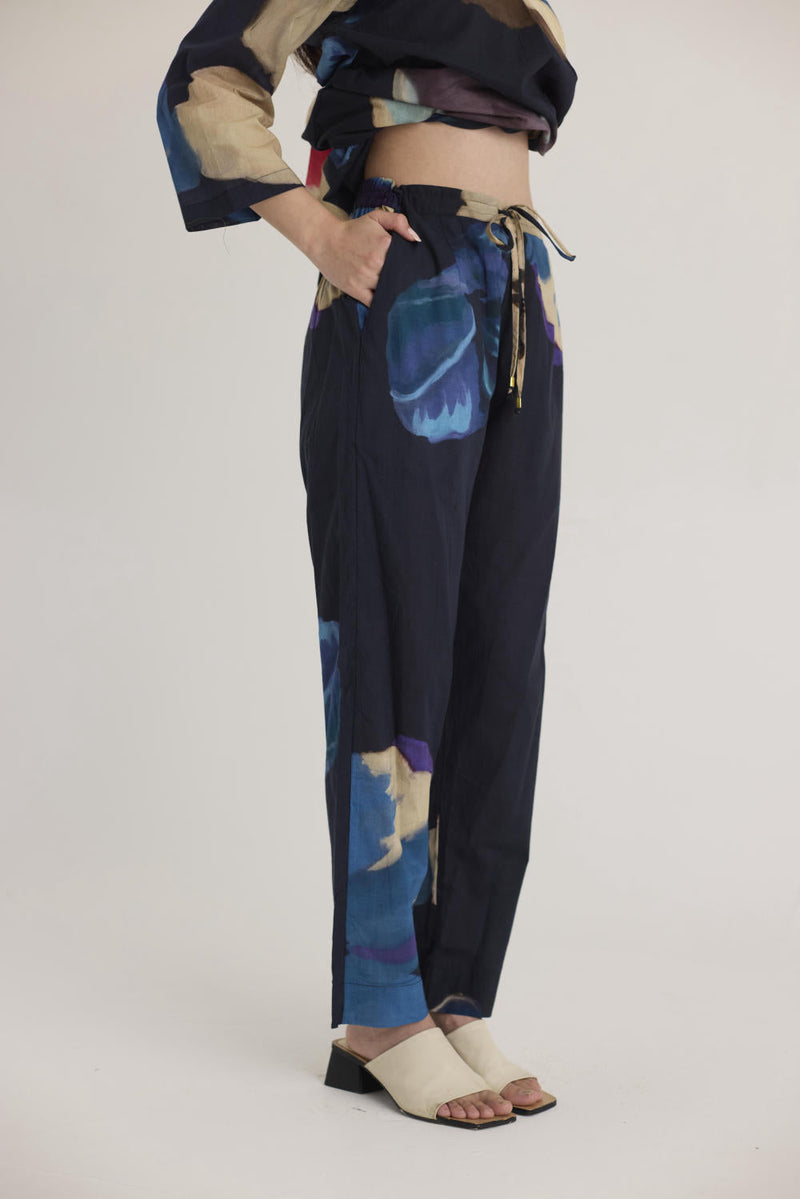 ROCCO LONG KURTA SET cotton by Yam in black color for women Worldwide