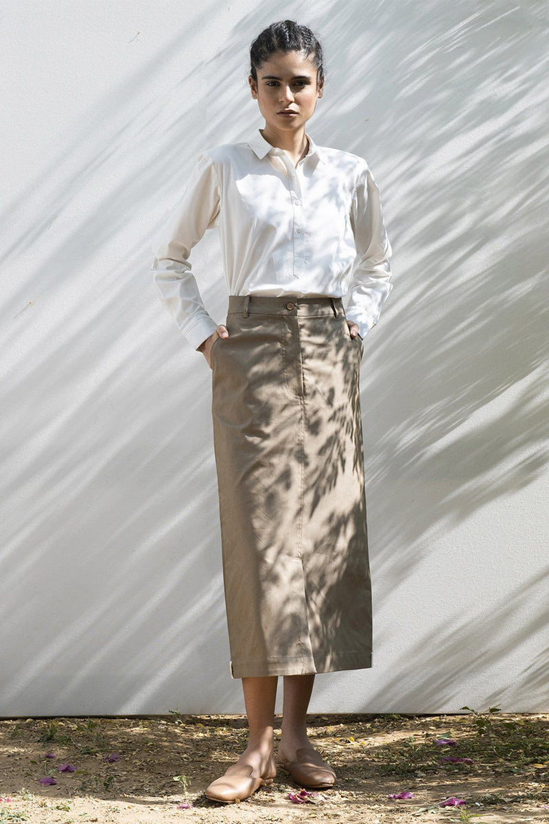 Desert Ironwood Long Skirt Skirts by Khara Kapas for women Worldwide