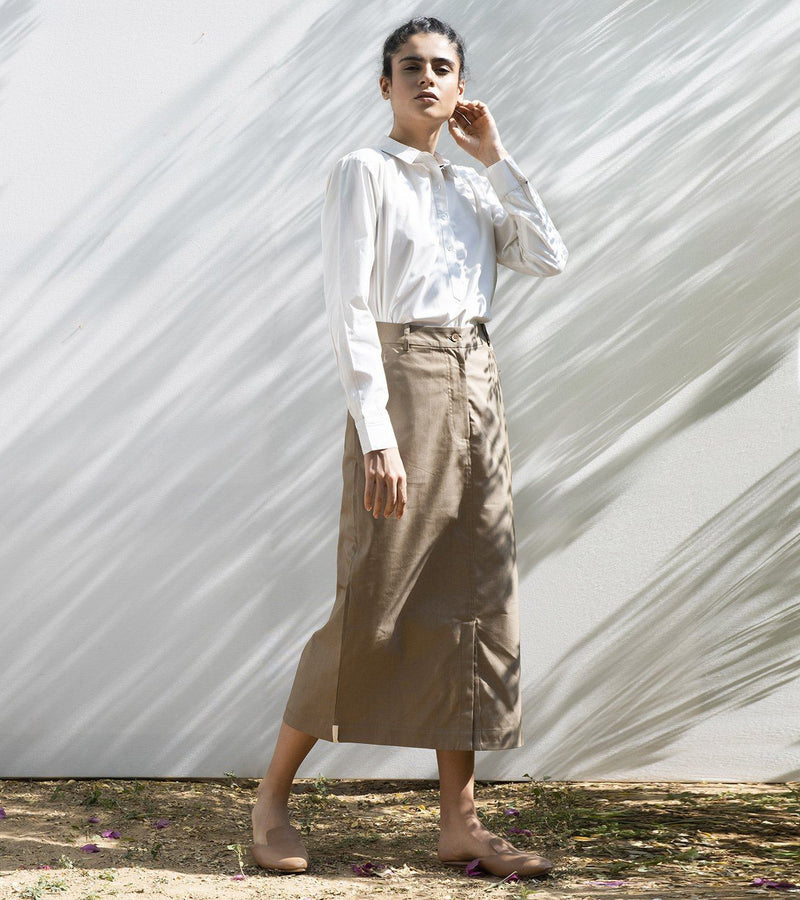 Desert Ironwood Long Skirt Skirts by Khara Kapas for women Worldwide