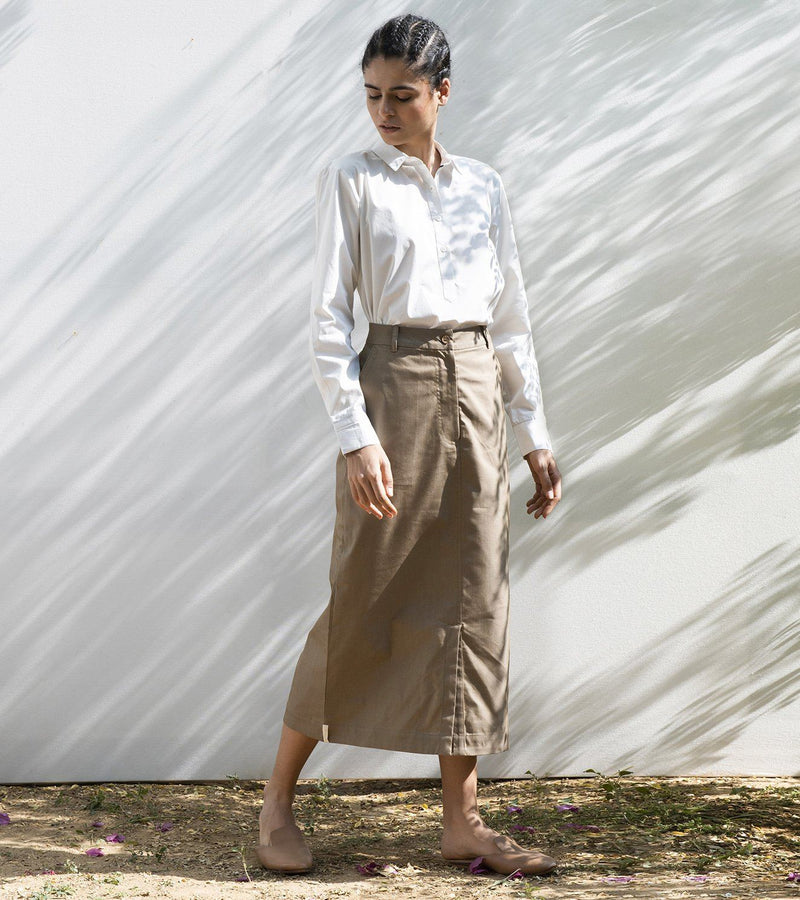 Desert Ironwood Long Skirt Skirts by Khara Kapas for women Worldwide