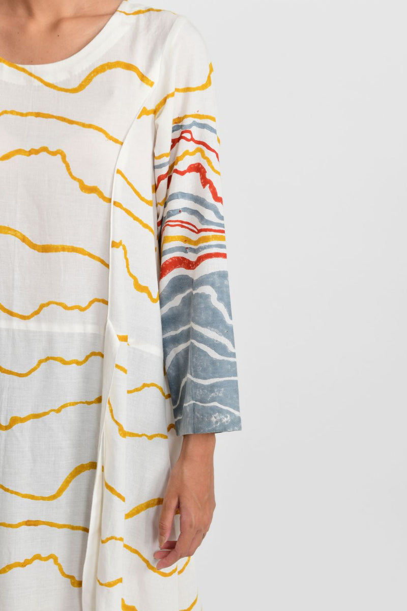 EARTH SHELL TIE UP DRESS by Rias for women Worldwide