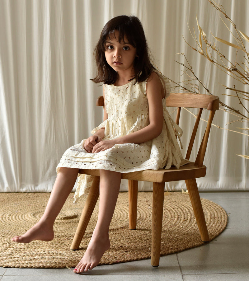 Egg-shell Apron Frock Fashion Khara Kapas Kids