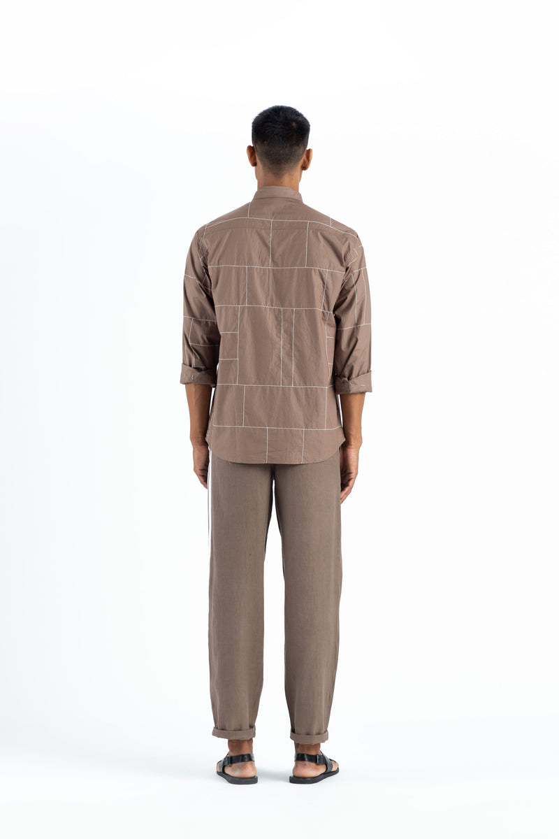 Embroidered Shirt-Cedar Men THREE Men 