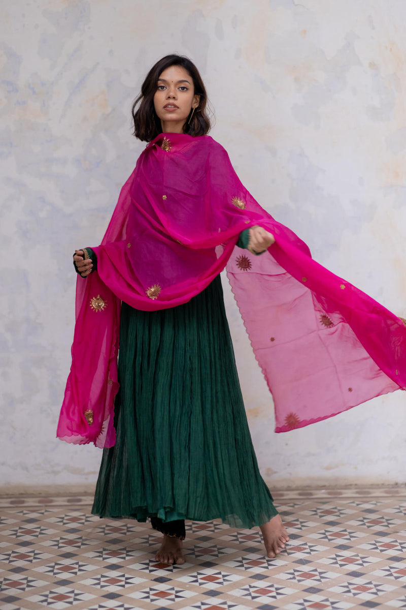 Emerald Sajida Jama Set Kurta Sets by Nirjara for women Worldwide