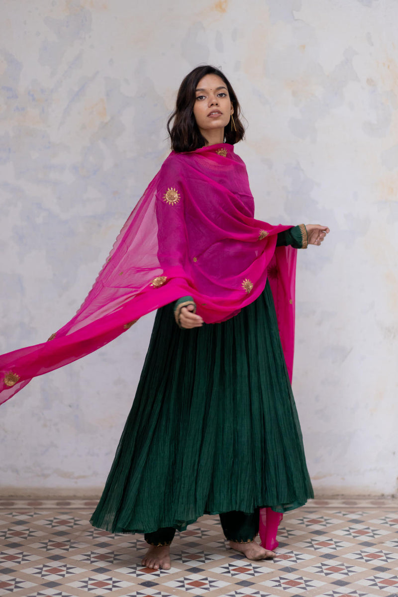 Emerald Sajida Jama Set Kurta Sets by Nirjara for women Worldwide