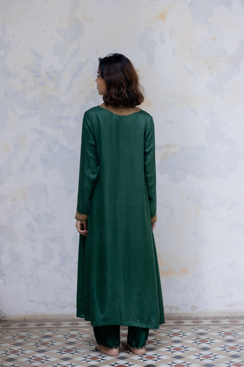 Emerald Zeenat Kurta Set Kurta Sets by Nirjara for women Worldwide