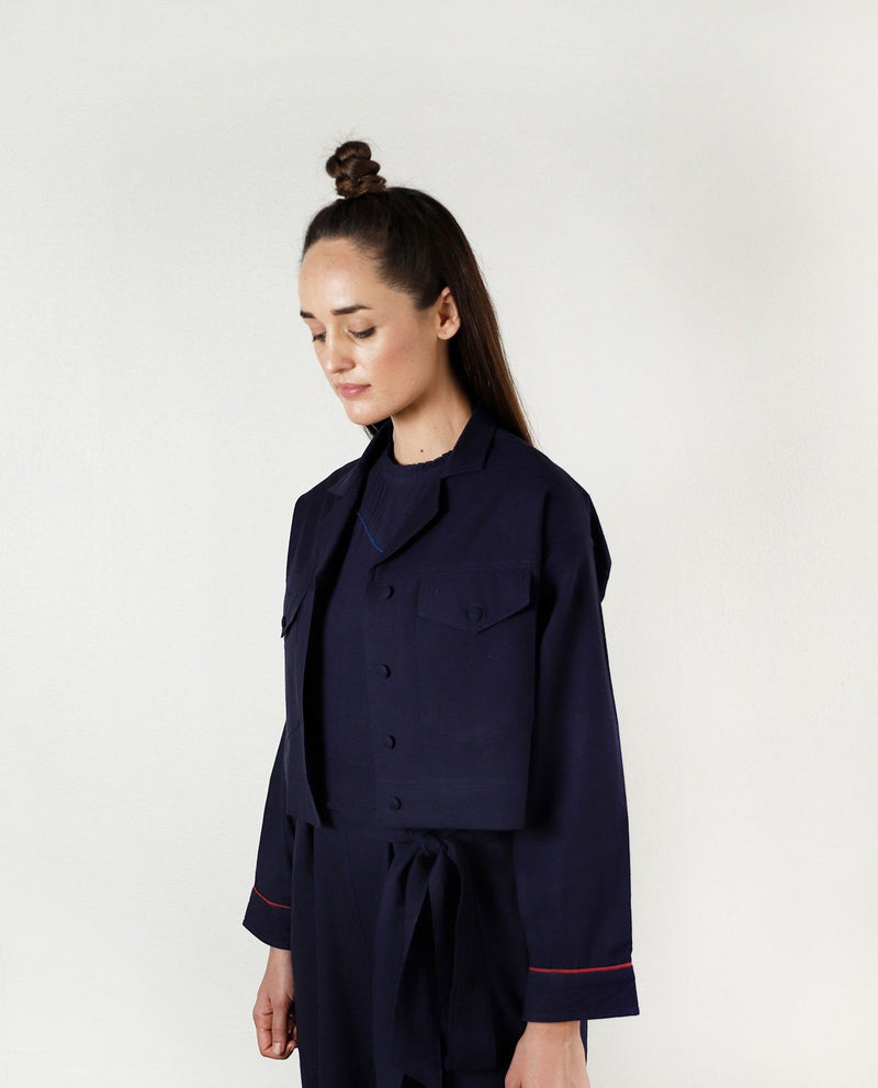 FLUID MOON CROP JACKET Jackets & Overlays by Rias for women Worldwide