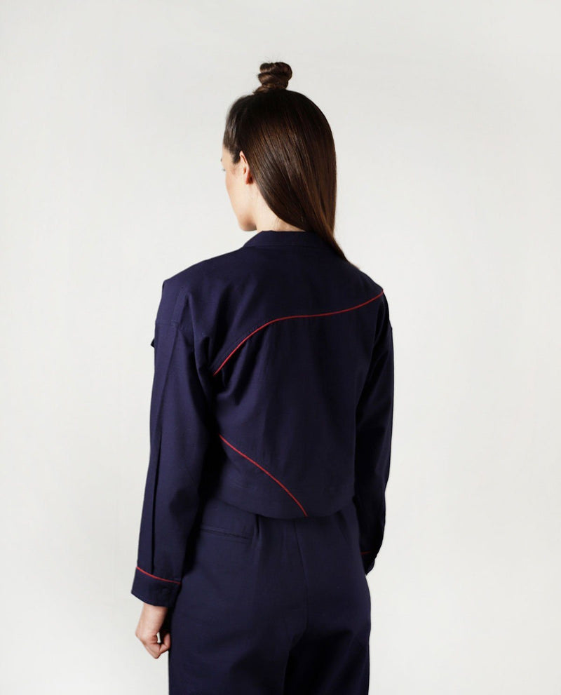 FLUID MOON CROP JACKET Jackets & Overlays by Rias for women Worldwide