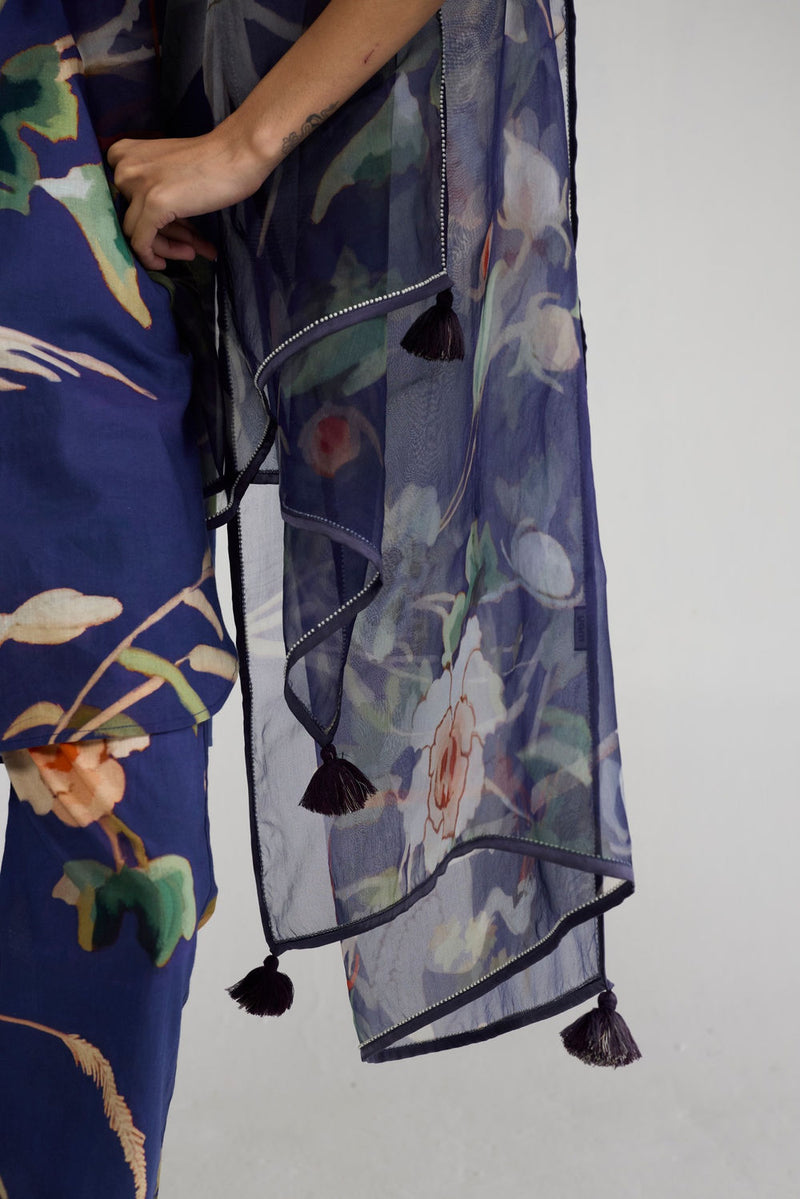 Fuji Organza Dupatta dupatta by YAM-ORIENTAL GARDEN SEP'26 for women Worldwide