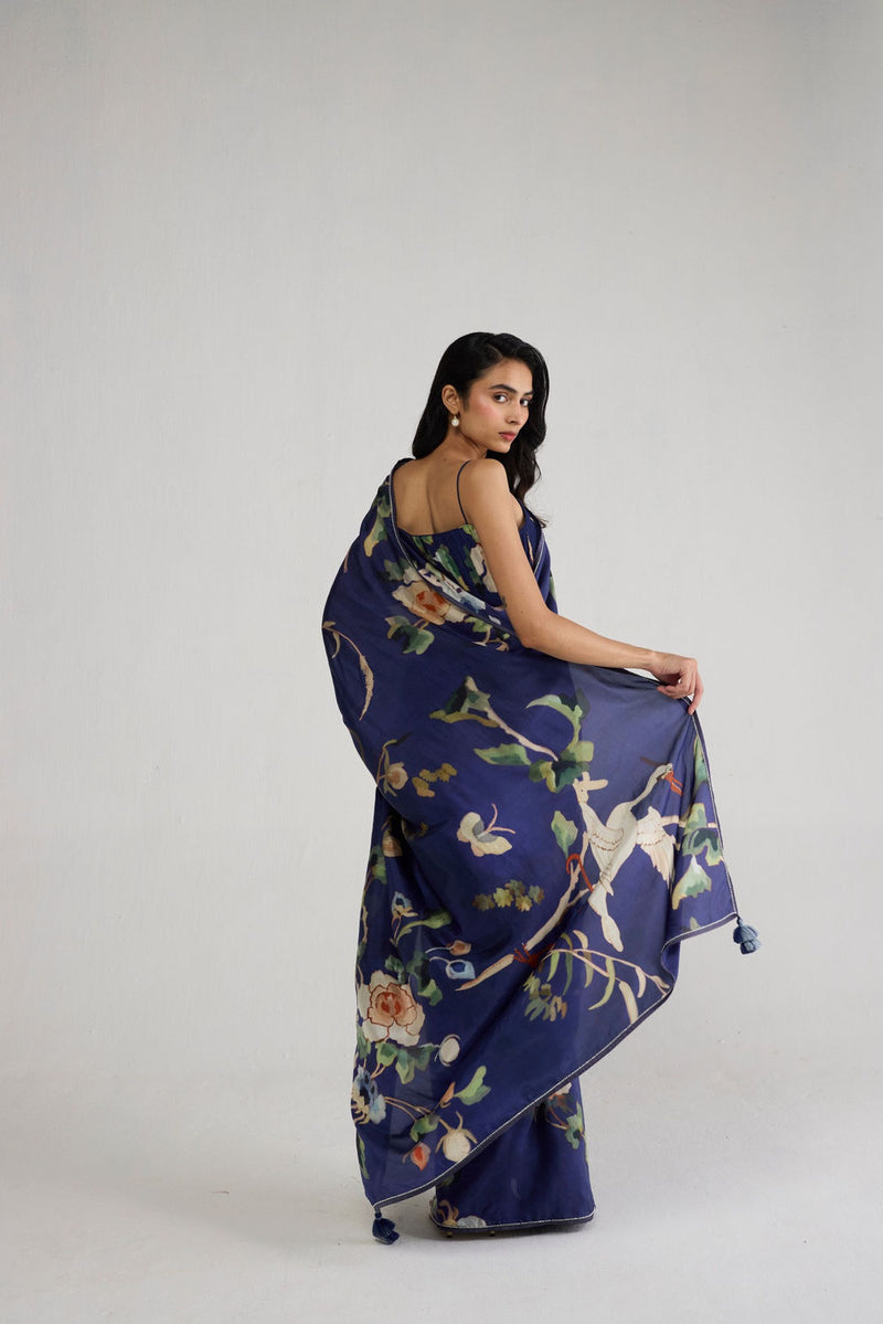 Fuji Silk Saree saree by YAM-ORIENTAL GARDEN SEP'26 for women Worldwide