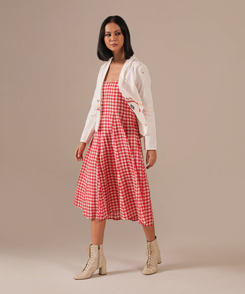 GARNET LUXE SET 100% cotton by Indigo Dreams in red color for women Worldwide