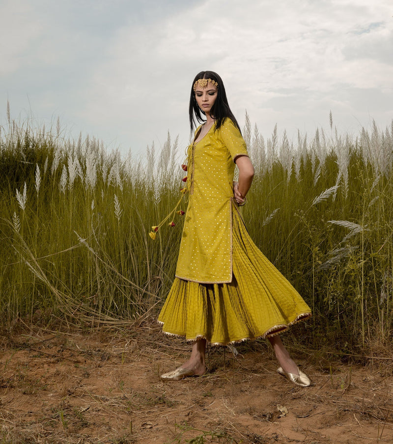 Gerua Chola Kurta Sets by Khara Kapas for women Worldwide