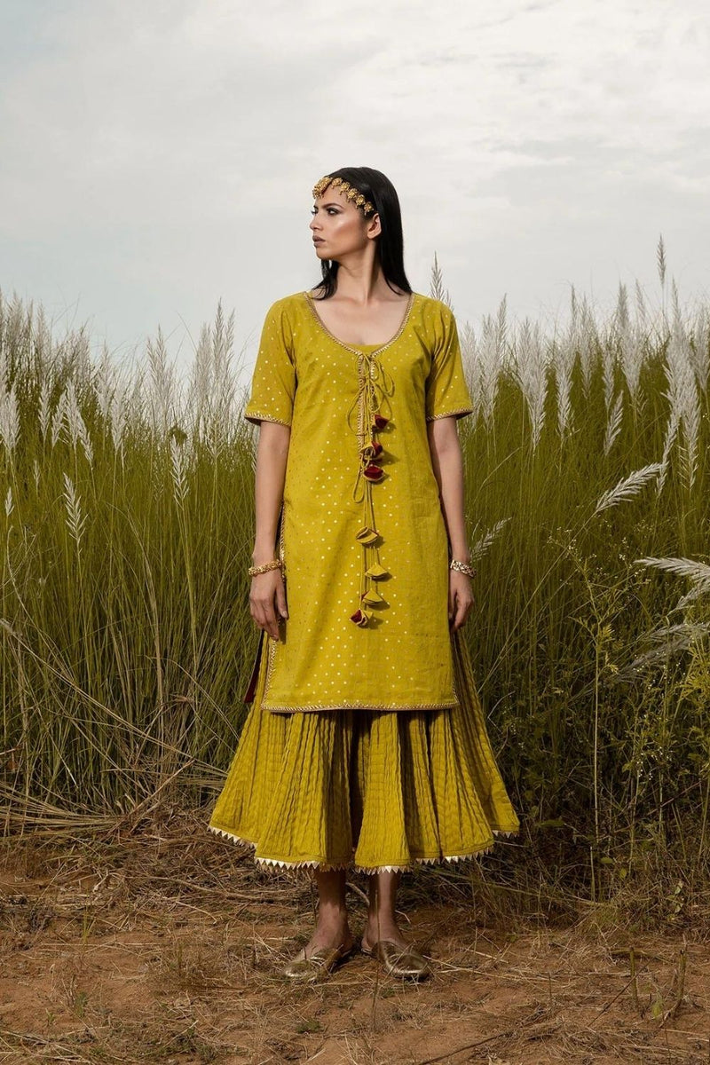 Gerua Chola Kurta Sets by Khara Kapas for women Worldwide