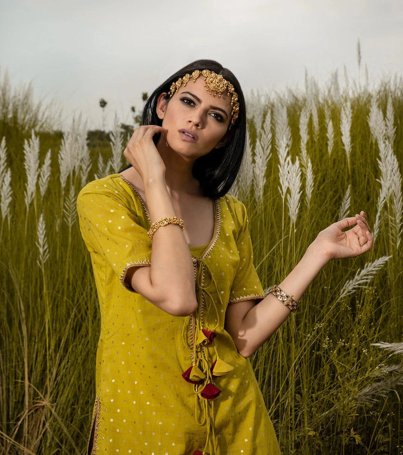 Gerua Chola Kurta Sets by Khara Kapas for women Worldwide
