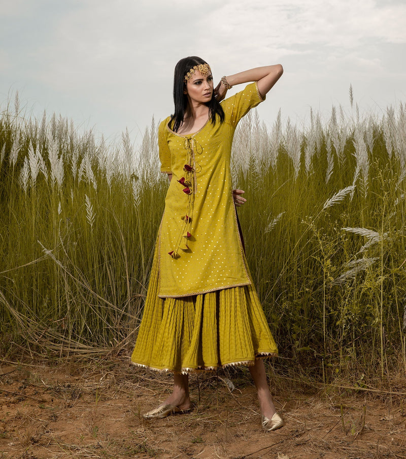 Gerua Chola Kurta Sets by Khara Kapas for women Worldwide