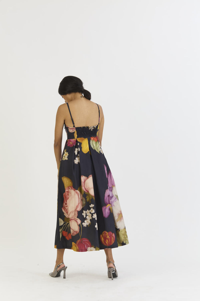GLORY BLACK BRALETTE DRESS satin by Yam for women Worldwide